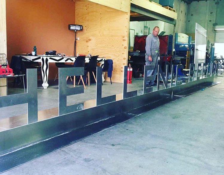 HellenicRep's tweet photo. Hellenic Kew #renovation - liking the new sign! 📷 @TravisMcauley https://t.co/E14MjDxSml