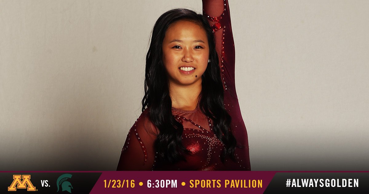 GopherWGym's tweet photo. MN Meet Day! PREVIEW: https://t.co/F0TGQC8Pf3 LIVE VIDEO: https://t.co/Xn5J3tCAgR #AlwaysGolden https://t.co/X9WONs22gT