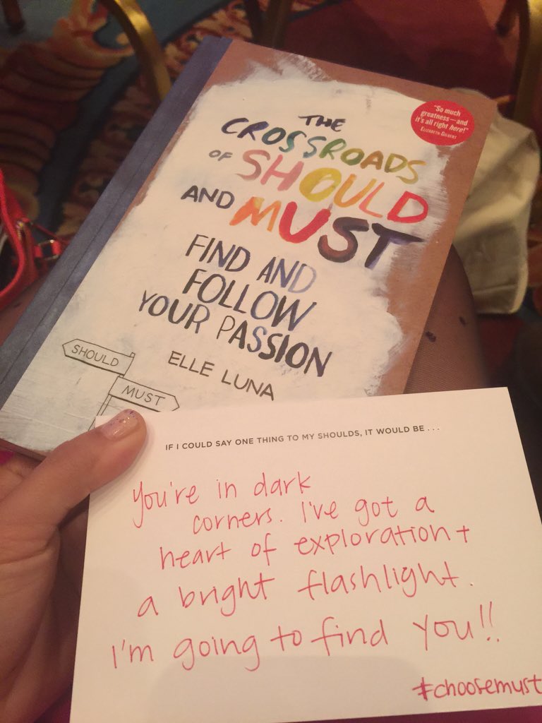 reinaandco's tweet photo. So inspired and fueled by listening to @elleluna at @altsummit. I took her challenge to #choosemust #altwinter2016 https://t.co/tr7QmyFb5z
