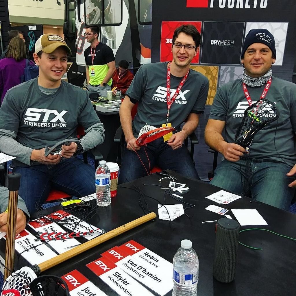 StringLeague's tweet photo. The Stringers Union killed it at the @stxmlax/@stxwlax booth today. Nice job fellas! 👊#StringItForward #Lacrosse #L… https://t.co/hptfIsQ7Cu