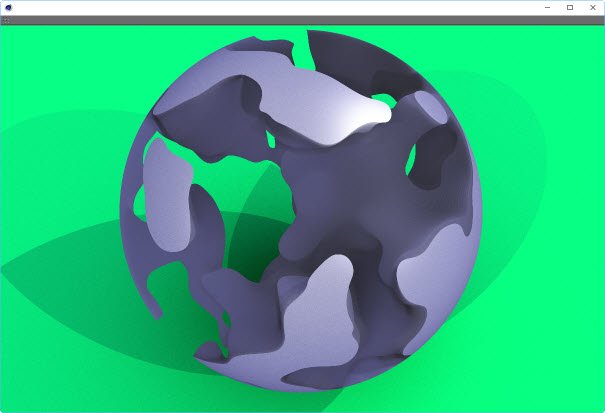 GameLogicDesign's tweet photo. Ray Marched Perlin Noise test 2. More steps, less shadows. #C4D #OneFeaturePerDay #EveryDay #Coding4Fun https://t.co/SzVAjjwOv9