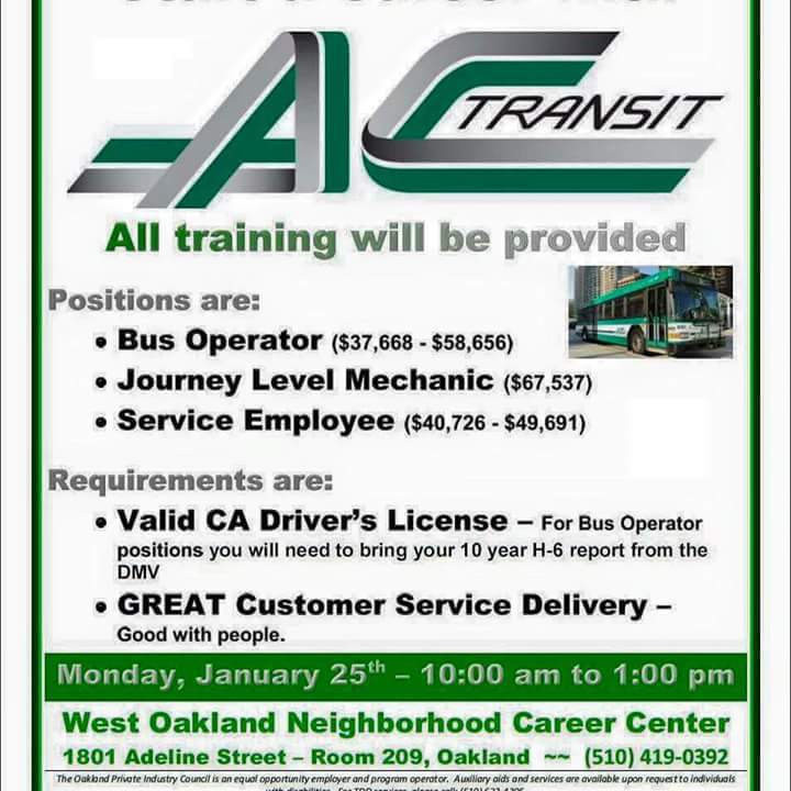 BrownConnect's tweet photo. Ac Transit Jobs $37,000-$67,000 Salary https://t.co/5zHfmQTdU5 https://t.co/3l9BO2Jb9H