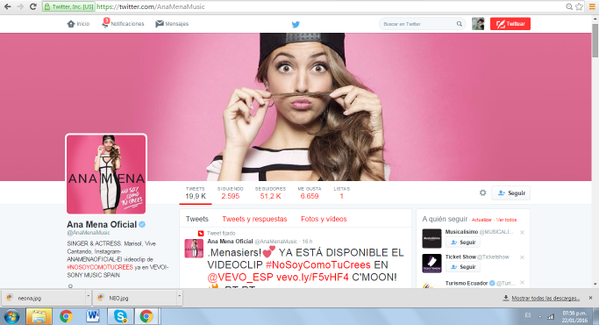 CaTCrIs555's tweet photo. Wow😍@AnaMenaMusic creciend como artista🎤igual sus #FansClubs🎶
Me hace ilusión crear #FansClub #Menasier en Ecuador😍 https://t.co/U5hBsmI2zu