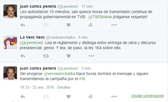 jcpereirast's tweet photo. Entiendo que @verokamchatka trabaja en el @TSEBolivia y que postulaba para ser vocal de ese organismo. #DaBronca https://t.co/tbKRsp1H1Z