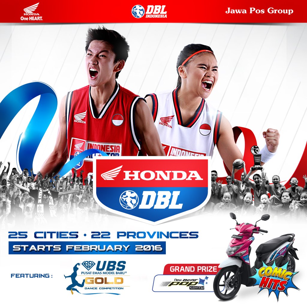 Honda DBL 2016 on 25 Cities n' 22 Provinces!! Prepare your team, dancers, and supporters guys!! 🙌 #HondaDBL2016