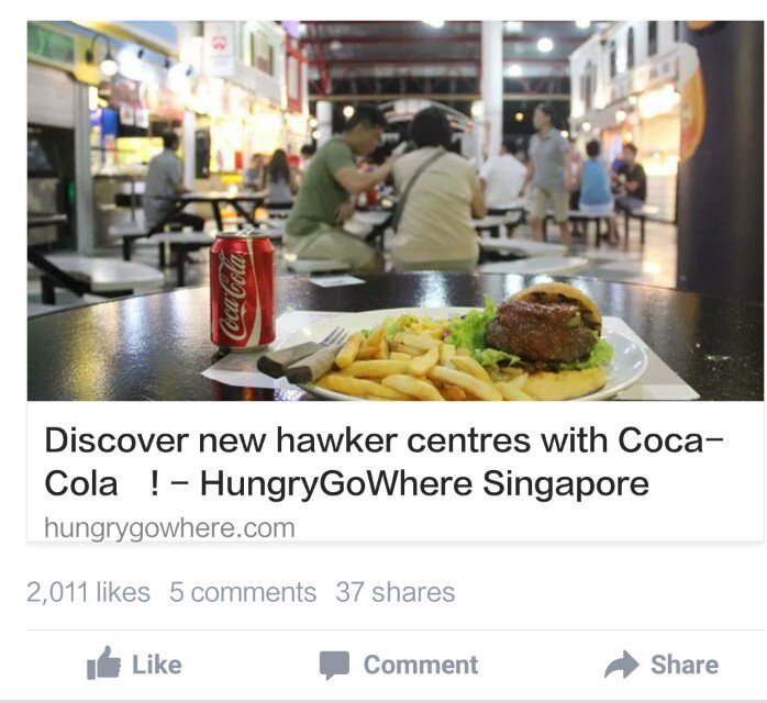 cheehuat's tweet image. Misleading #headline Maybe they meant:
Join Coca-Cola in discovering new hawker centres. #copywritingproblems