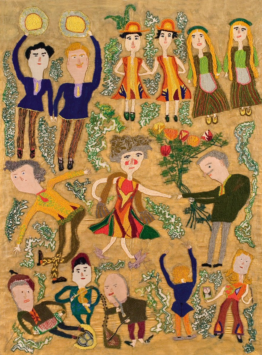 JGerlikaite's tweet photo. Petronele Gerlikiene. The Song Festival. 1976 #Vilnius #Lithuania #tapesry #embroidery https://t.co/VctCUiOBTx