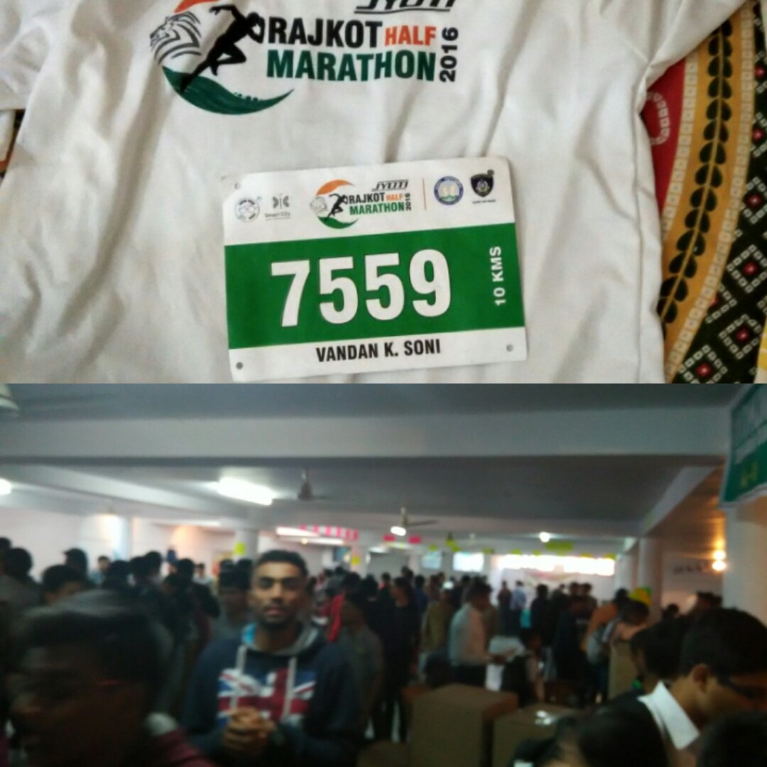 vandansoni18's tweet image. @vnehra Sir Good to see the enthusiasm of people for the marathon, Volunteers working hard.. #RunForRajkot