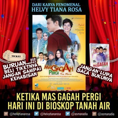 Baca bukunya, tonton filmnya ! #KetikaMasGagahPergi <a href="/asmanadia/">Asma Nadia</a> <a href="/helvy/">Helvy Tiana Rosa</a> :)