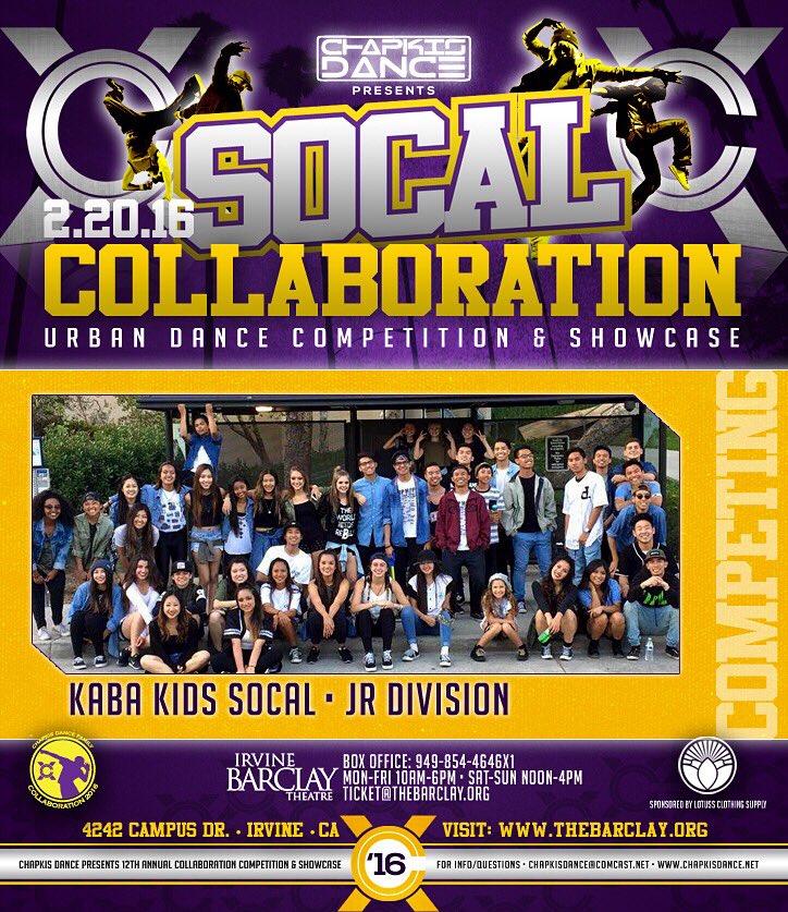 ChapkisDanceFam's tweet photo. 1st 2 teams announced competing in the JR division: 2ND Gen lyte crew and Kaba kids SoCal! #collaborationSOCAL https://t.co/CUlk2R4ijB