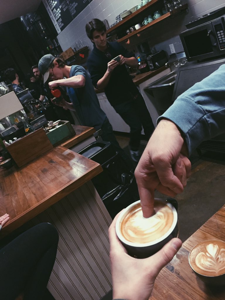 averygnelson's tweet image. thankful for my goofy coffee loving friends. @RootsCoffeeHV