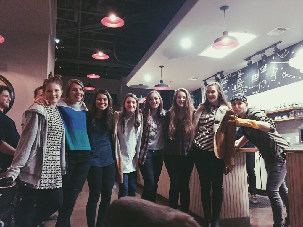 averygnelson's tweet image. thankful for my goofy coffee loving friends. @RootsCoffeeHV