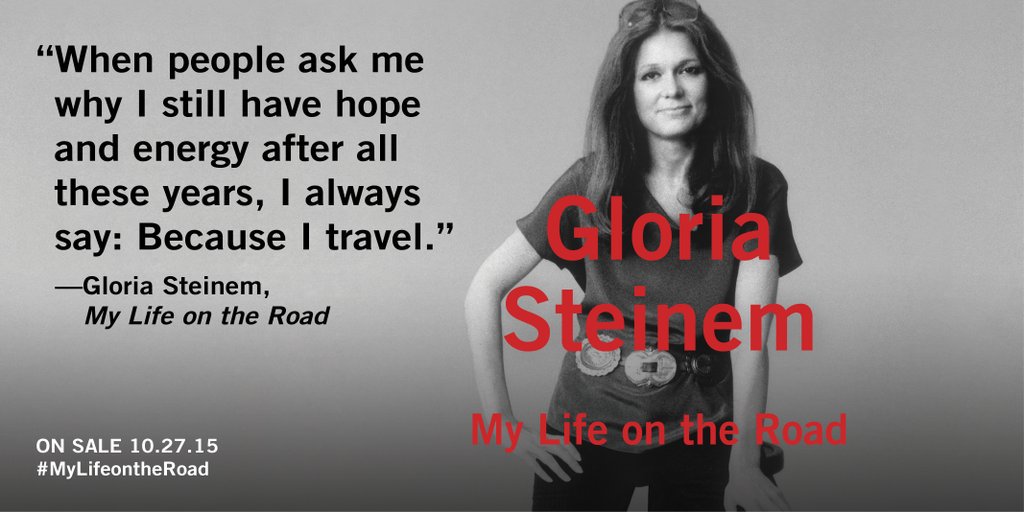 FurtherBound's tweet image. Already an all-time favourite, "My Life on the Road" by @GloriaSteinem. The book dedication alone moved me to tears.