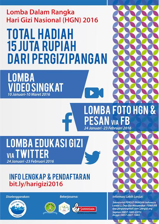 Nutrisi_Bangsa's tweet photo. Info lengkap buat mengikuti lomba oleh @PERGIZI bisa di lihat di sini ya https://t.co/hHJxLVVWbb https://t.co/QzkL84GJ8t