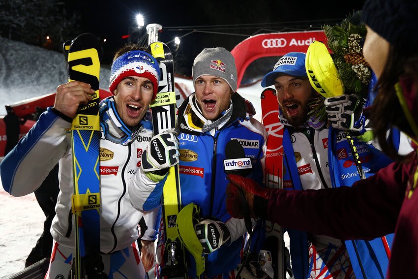 Quelle soirée Bravo <a href="/AlexPinturault/">Alexis Pinturault</a> <a href="/vmuffatjeandet/">Victor MuffatJeandet</a> <a href="/MermillodThomas/">Mermillod Thomas</a> #fisalpine @KitzAlp