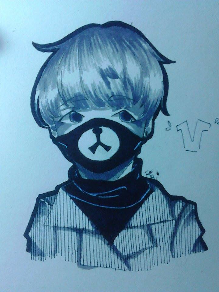 ᴿᵃⁱ ˡᵒᵛᵉˢ ʸᵉʳⁱ 🦄🏳‍🌈 on Twitter: "#BTS #V Rehice el dibujo, no quedo tan