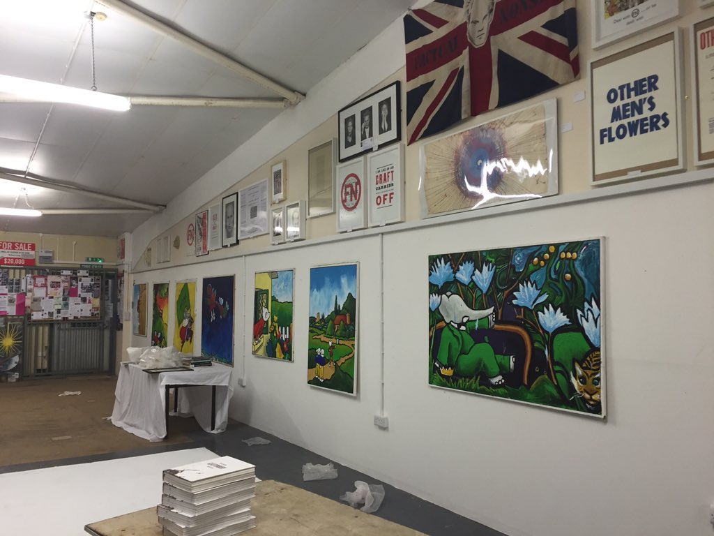 ForgottenBee's tweet photo. Could this #Saturday get any better oh yes indeed #MarkManning #Art opening TODAY at 2pm @BrutonArt #Bruton ๐๐ถ X https://t.co/I2eXC6VPyK
