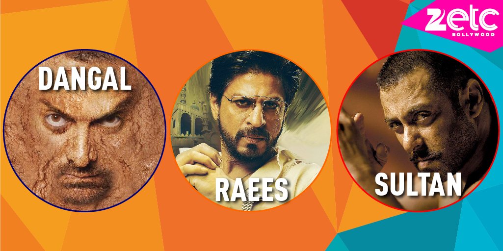 Sultan_team's tweet photo. The three Khans are all set to blow you apart with their biggies #Raees, #Sultan &amp; #Dangal. RT if you’re excited. https://t.co/IIjmoPAv54
