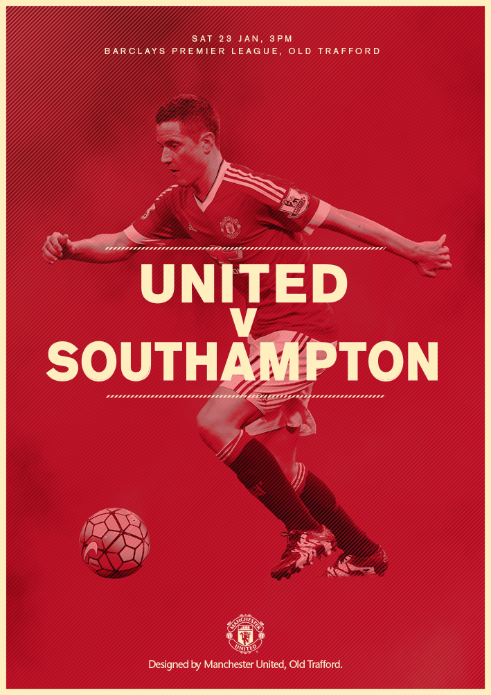 ManUtd's tweet photo. We're back in action at Old Trafford later today - #mufc v Southampton kicks off at 15:00 GMT. Come on, United! https://t.co/m4t9N2rYY8