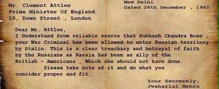 ShivaBhar's tweet photo. ये वो पत्र जिसने नेहरु ने सुभाष चंद्र बोस जी को वार क्रिमिनल बोला ...
#NetajiFilesDeclassified
#जयहिन्दनेताजी https://t.co/qvSYVcBb8X