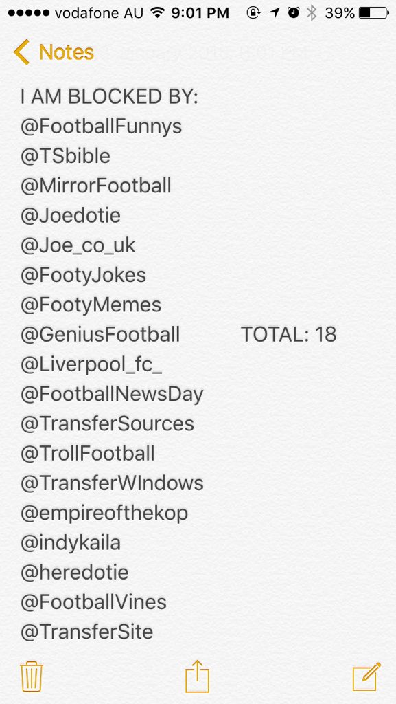 Stop_ClickBait's tweet image. No tweet sent to @TransferSite yet I'm blocked by them which makes it 18 in total