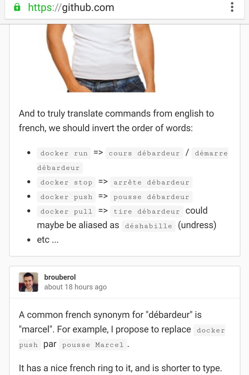 steashaz's tweet image. Le thread github où les nerds moquent l'#OSSouverain "Si on traduisait Docker?" github.com/docker/docker/… v/ @FuFanboy