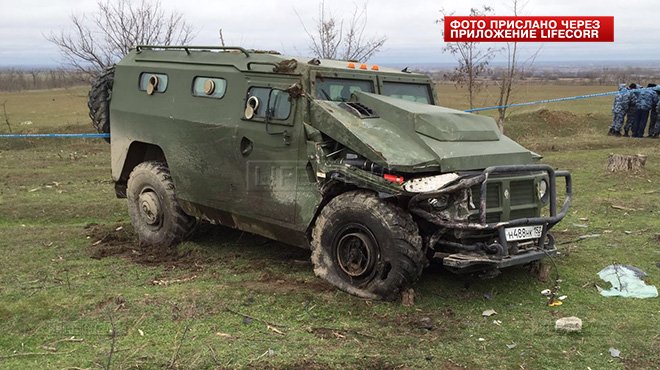 Бронемашина тигр аварии