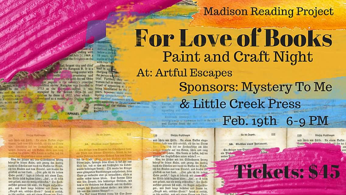 Hope you'll join us on Feb. 19th- <a href="/danebuylocal/">Dane Buy Local</a> @PaintSipBeHappy #madisonreadingproject #paintnight #booknight