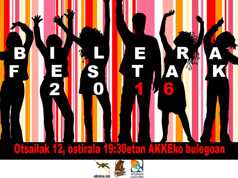 anorgakke's tweet photo. Añorgako Festak 2016
- Datak: uztailaren 9tik uztailaren 17ra bitartean
Hurrengo bilera ots 12, ostirala 19.30tan https://t.co/fgJDBUeapx