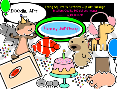 clipart4u's tweet photo. This squirrel is scared of everything.  Including birthdays.  Come see: https://t.co/bvDyGc0mRS https://t.co/SP4r4ARAdX