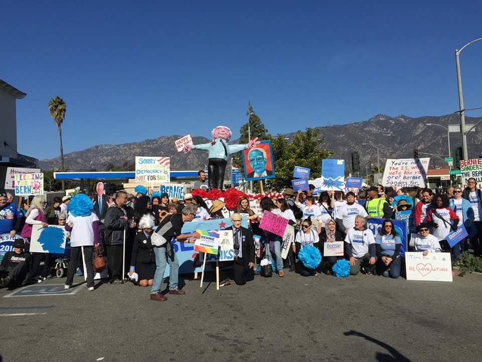 FTBRoseParade's tweet photo. When people stand together...there is nothing that can't be accomplished. #NotMeUs #BernieBrigade #BernieRoseParade https://t.co/pxEip0gEHz