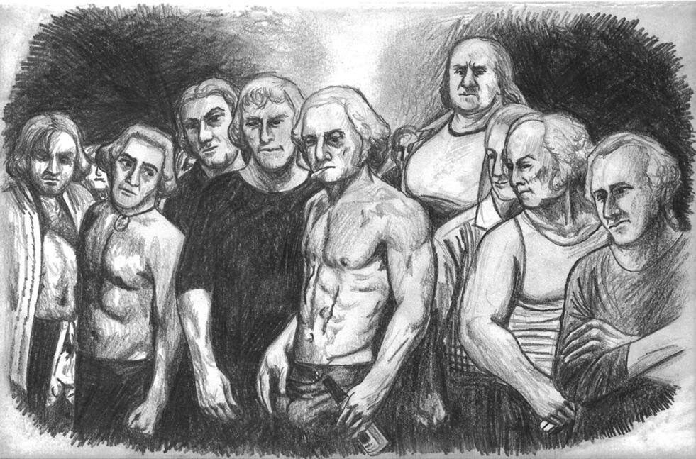 JusticeWillett's tweet image. The first rule of Constitution Club is "We the People."