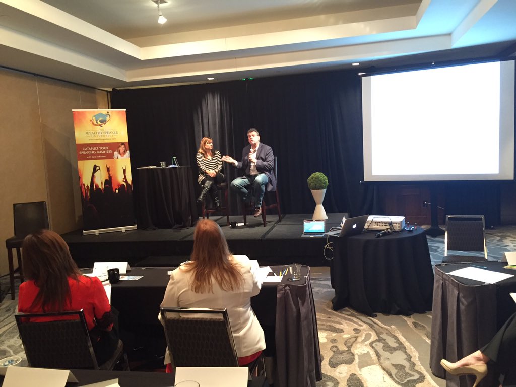 DaveLieber's tweet photo. @Hoffman_Mike sharing his unique combo of business acumen AND comedy at #accdallas w/ @janeatkinson https://t.co/7wRNHk4ssd