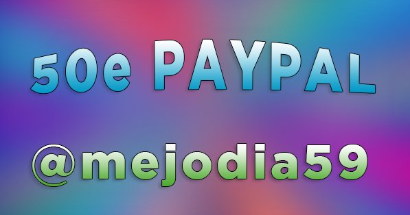 BisrokieTM's tweet image. CONCOURS !

Gagne 50€ sur ton compte PAYPAL !

#RT + Follow @mejodia59 !

Tirage le 10/02 !