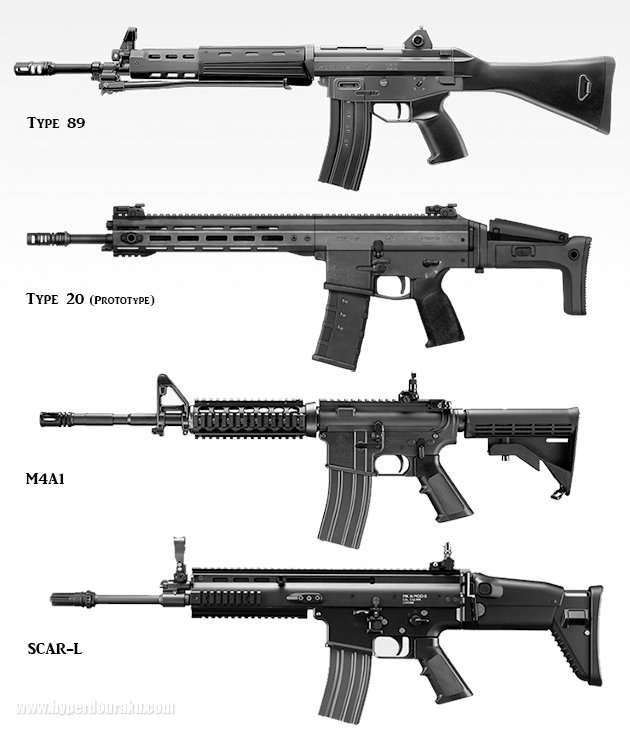 式 scar 20 小銃 自衛隊新小銃の20式小銃ってHK433とSCARのどっちに似