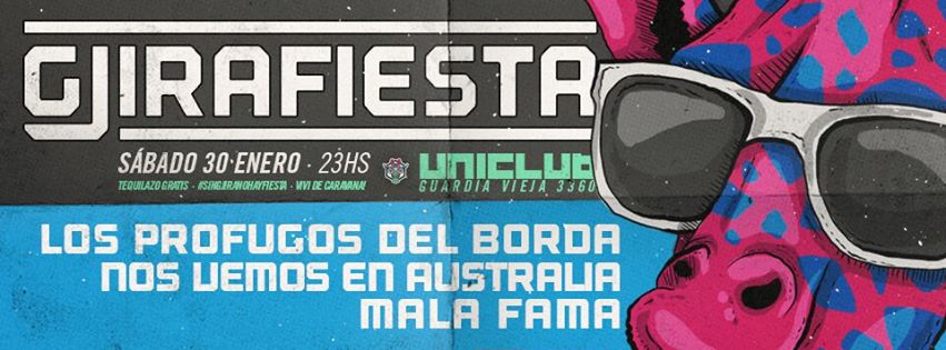 Profugos_Borda's tweet photo. Hoy Le damos la bienvenida al carnaval con este fiestón en la @GJiraFiesta no faltes!
Tocamos a la 1am
#MurgaVerbo https://t.co/HZgM6qklQZ
