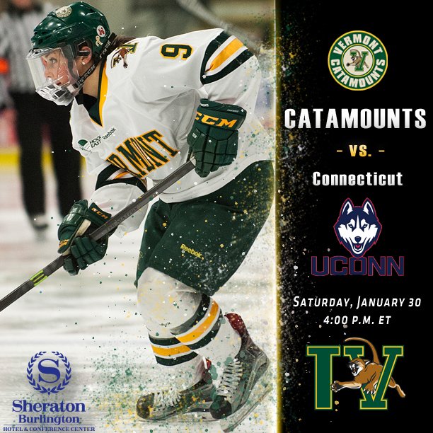 UVMwhockey's tweet photo. 3 hours until senior day for @dayncolang &amp; @GinaRepaci join us at the Gut to celebrate them with a win! #VCats https://t.co/SK4scVed6j