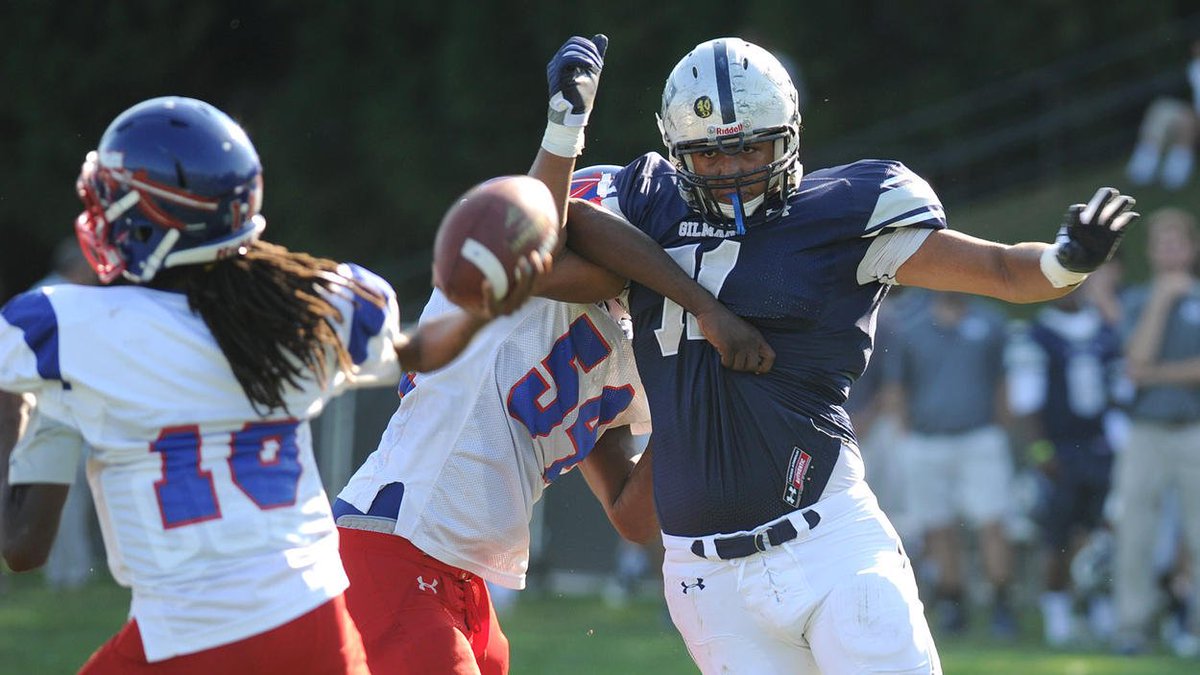 kdunnsports's tweet image. @GilmanFootball OL Devery Hamilton flips to Stanford, RB Dorian Maddox headed there too: bsun.md/1nETwqO