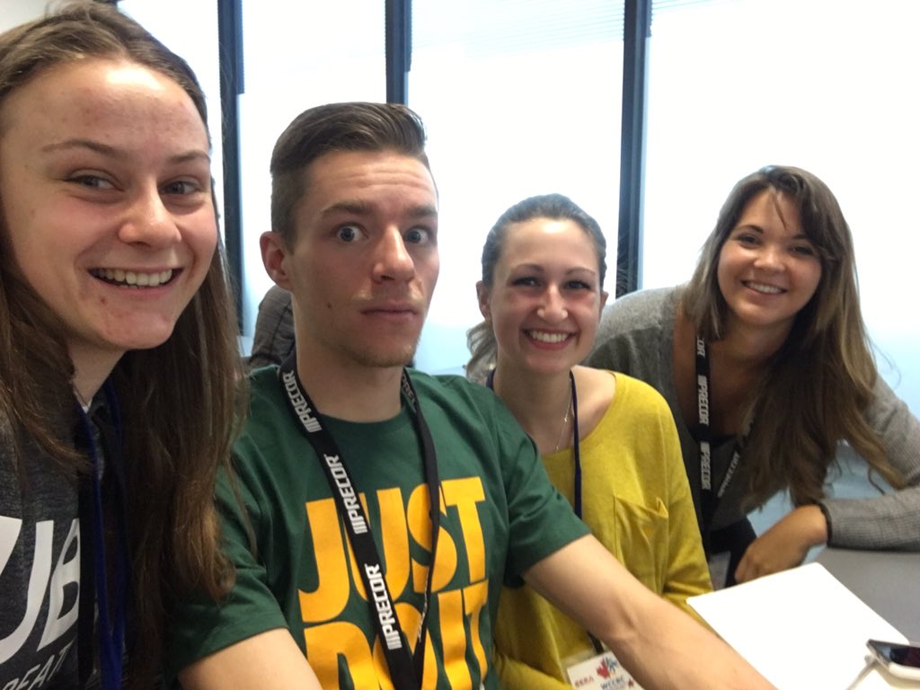 jennaaolsenn's tweet photo. Selfies with new friends! @UofARec #WCCRC2016 https://t.co/nCnJBin1UP