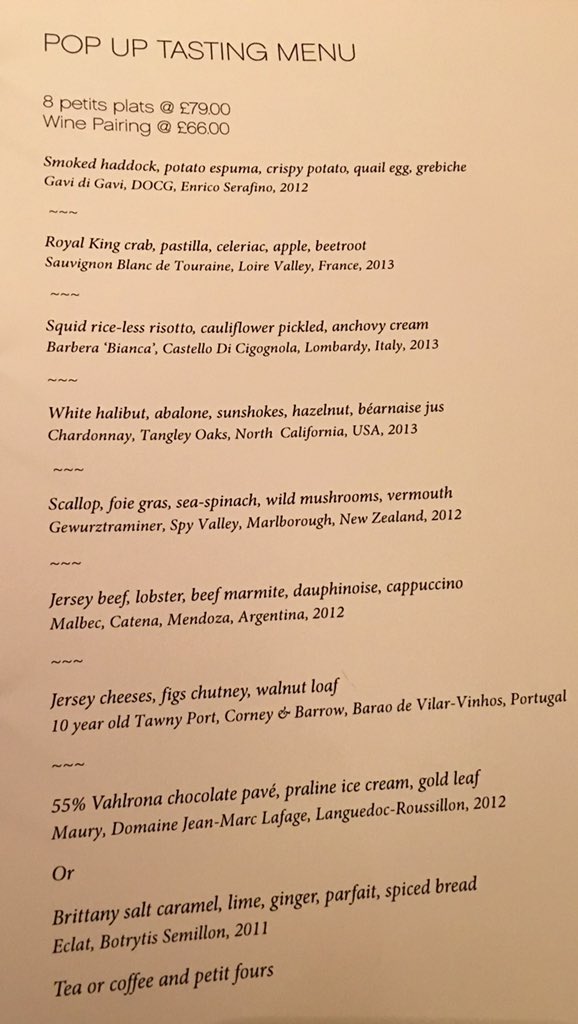PascalProyart's tweet photo. Last #popup #Oceanatoneoone with Michelin @_markjordan showing #jersey #brittany #awesome 2 table left!02072907101 https://t.co/AgqmNsGqQs