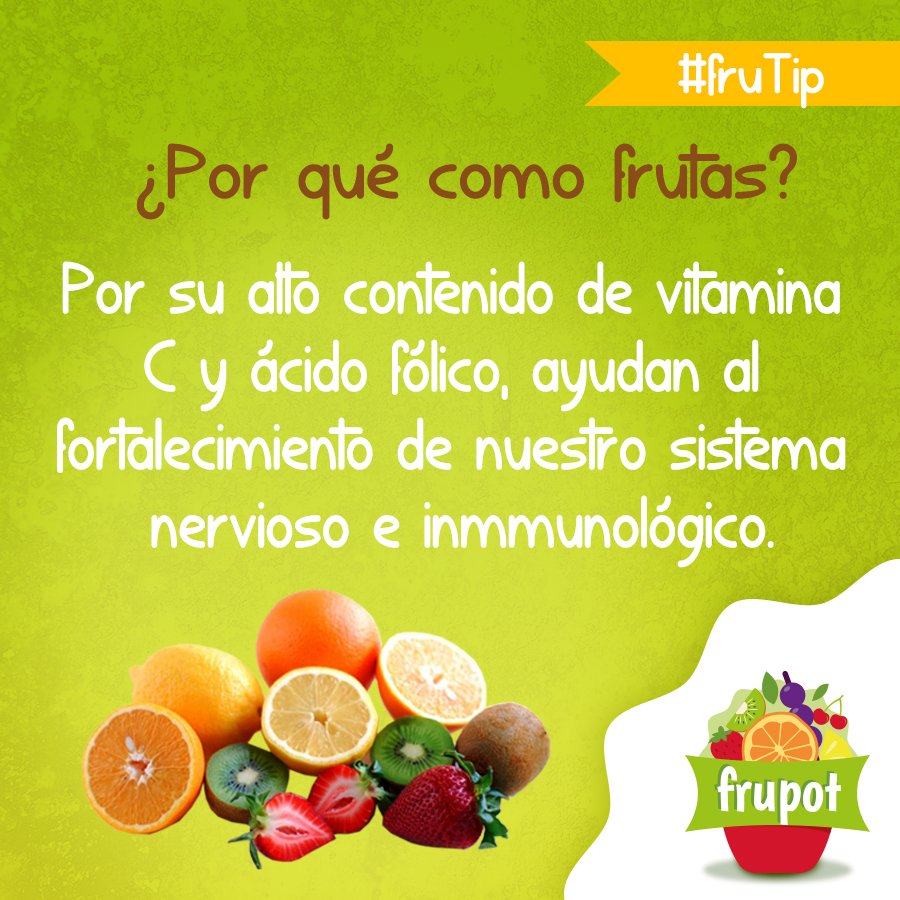 tiendafrupot's tweet photo. #FruTip ¿Por qué comer frutas? Entra en https://t.co/f91RBglCjx y encontrá la forma más innovadora de hacerlo. https://t.co/NuMid5BJHh