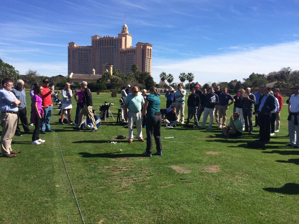LarryRinker's tweet image. @ritzcarlton w @MikeAdamsGolf #Bioswingdynamics learning how to measure and fit people to their natural swing.