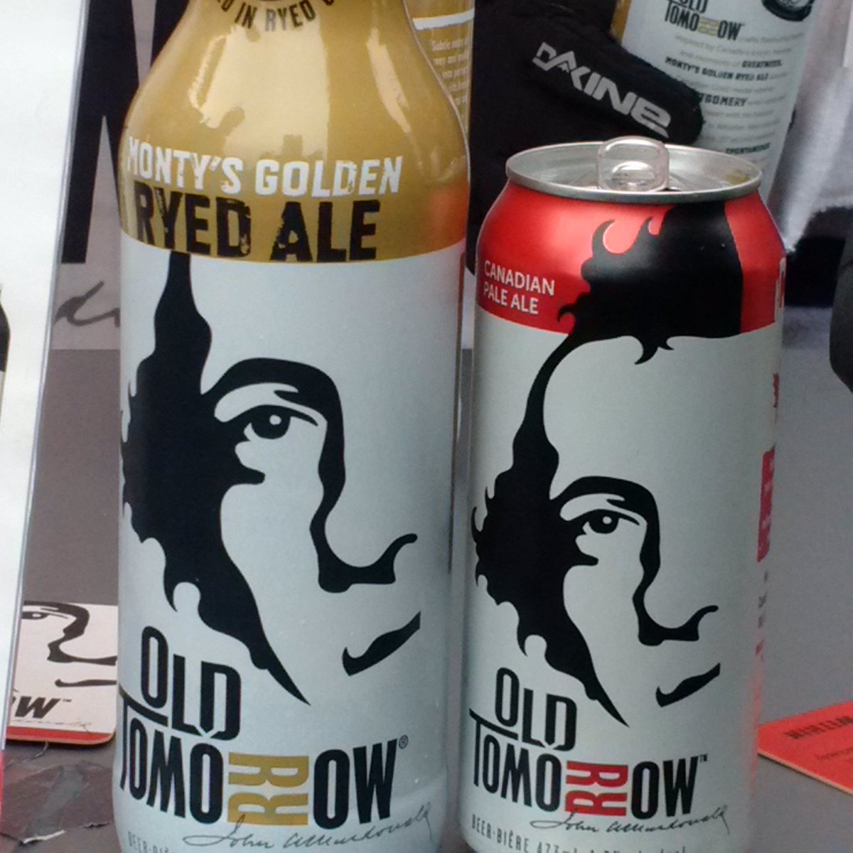 kems62's tweet photo. Sir John A rep'd via his nickname #OldTomorrow, pouring at #RWCBF. LOVE the label! https://t.co/Z8KnjWkBAg