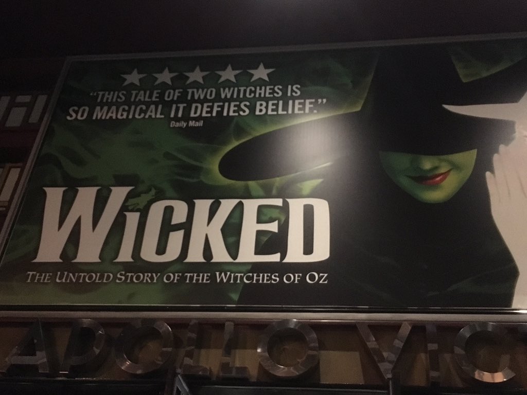 Looking forward to a night at the theatre #wicked