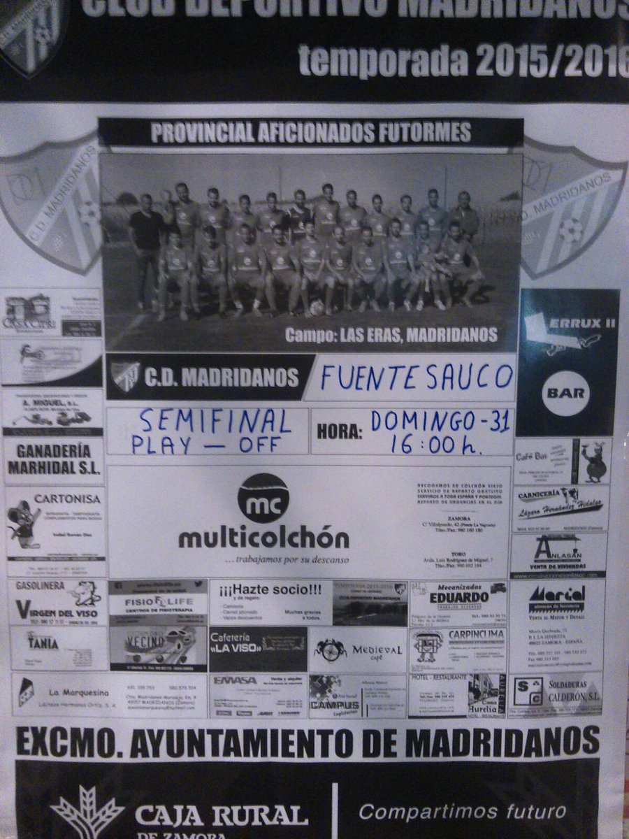 Mañana comienzan las semis Play Offs Futormes Zamora F11, nervios, ilusión y buen fútbol!! futormeszamora.com/mod/soccer/sit…