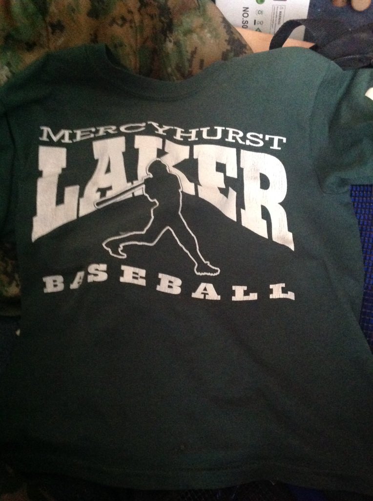JFugagli02's tweet photo. Can't wait to go to mercyhurst baseball camp tomorrow. It's gonna get real. Wearing my bros baseball shirt. https://t.co/vxOsWO8yFb