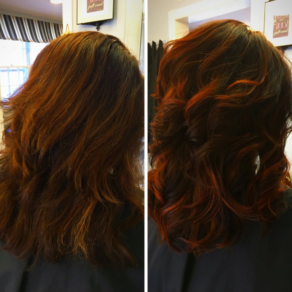 mrsboespflug's tweet photo. Allover @aveda Color with Ombré Highlights to start off this Saturday
#beforeandafter #njsstudio #zionsville https://t.co/srSlKICvEr