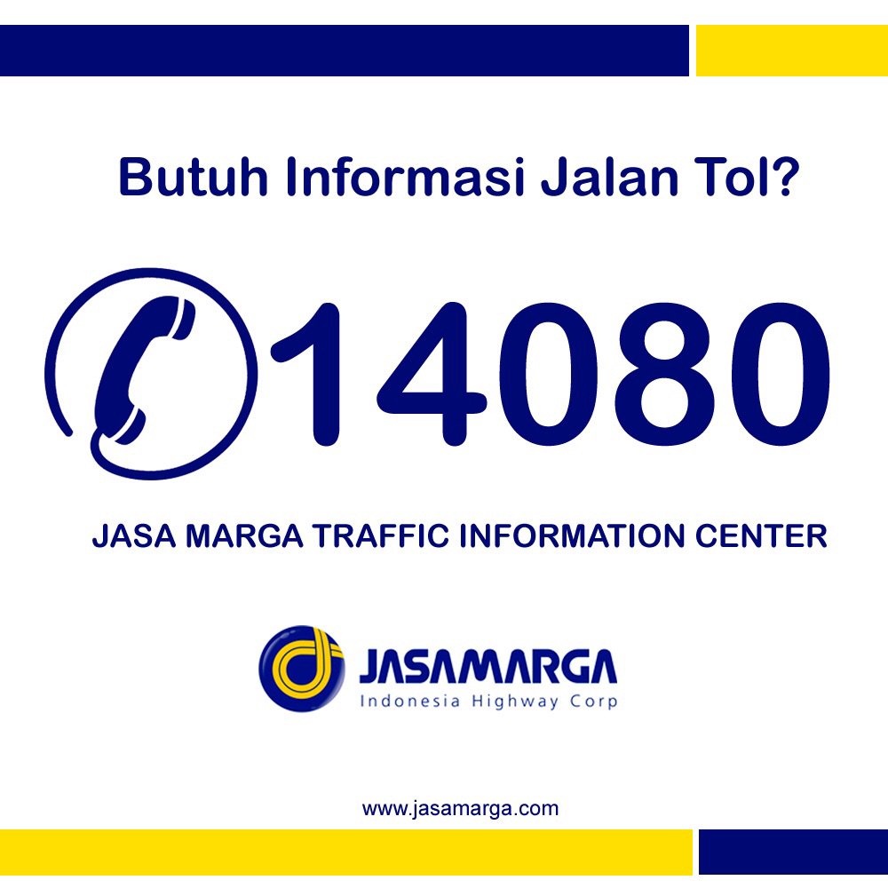 PTJASAMARGA's tweet photo. Informasi Lalu Lintas dan Layanan Jalan Tol https://t.co/N8tLYqXvPg
