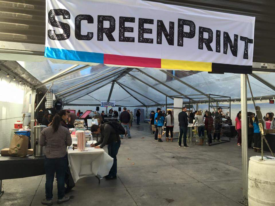sjmade's tweet photo. Yes! The Screenprint Showdown (@screenprintsj) has begun! #screenprintsj https://t.co/yq9wRwDviH