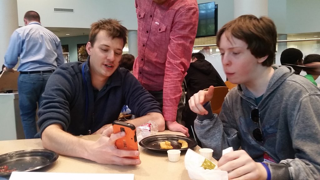 CSUEcoCAR's tweet photo. @NXP hosted middle schoolers today. One of our engineers roped them in with robotics. #engineerswillbeengineers https://t.co/7rHG8q8iCR